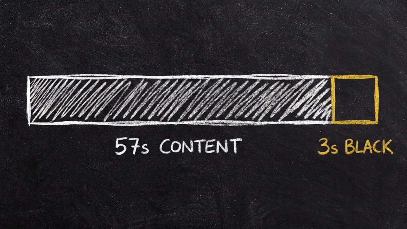Your 60-second video is 57 seconds. Your agent now fixes it.