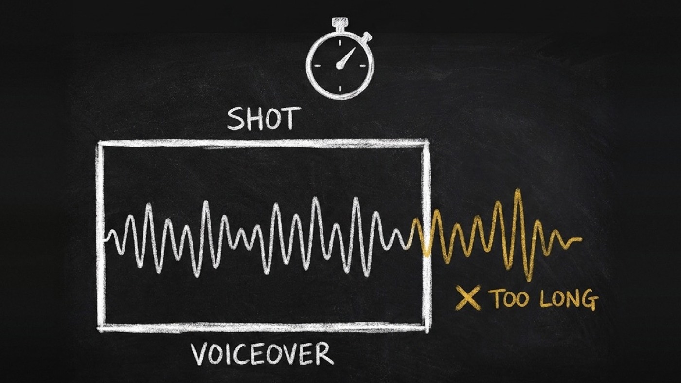 Your script fits 60 seconds. Two lines don't. Your agent checks.