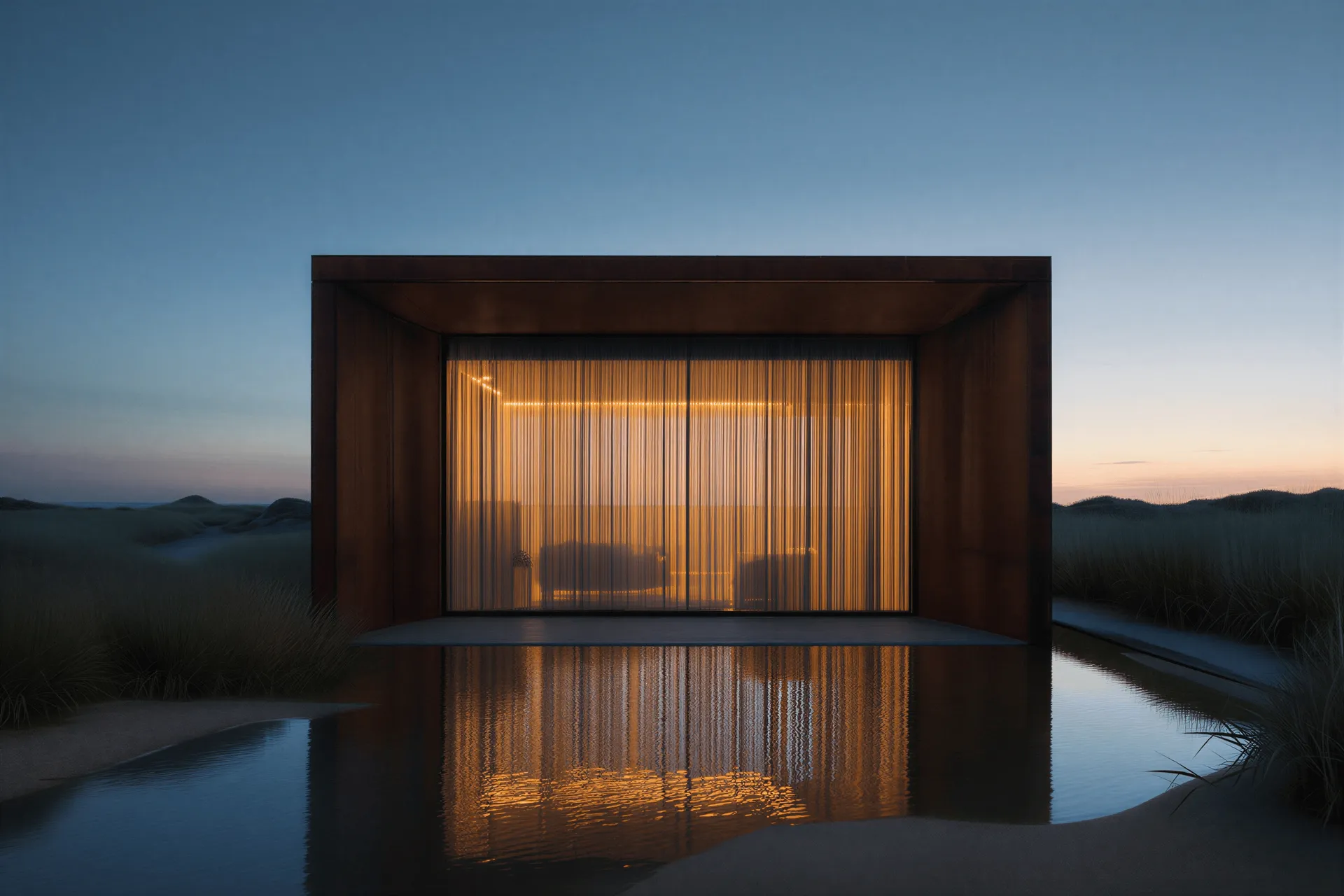 Architecture at dusk